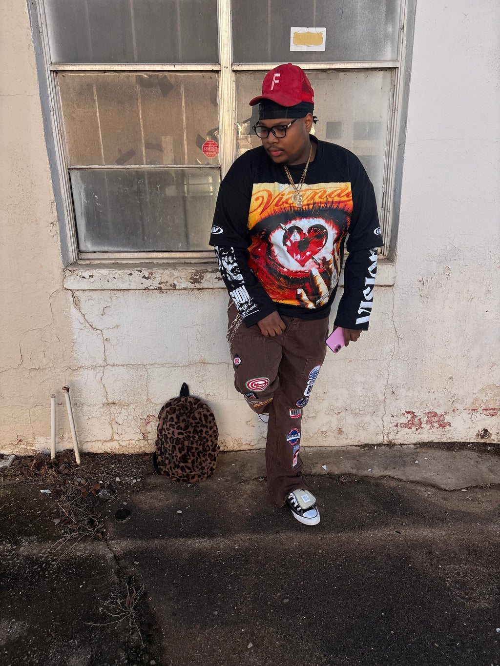 Heart of eye double layer longsleeve